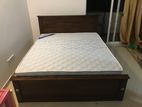 Brand New 72x60" Teak Box Bed with Arpico Spring Mattress