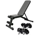 Brand New Adjustable Bench with Dumbbell set /Weight -M3