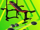 Brand New Bench & Weight Plate Dumbbell Set