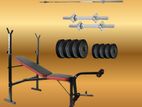 Brand New Bench with Full set /weight set/Dumbbells /Hime gym-A13