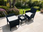 Brand New Cane Desing Chairs with Coffee table
