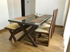 Brand New Dining Table with 3 Chairs and Bench -Li 250