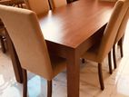 Brand New Dinning Table with 6 Cushion Chairs - 54