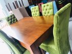 Brand New Dinning Table with 6 Cushion Chairs -Li 26