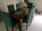 Brand New Dinning Table with 6 Cushion Chairs -Li 52