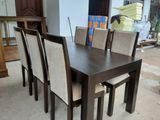 Brand New Dinning Table with 6 Cushion Chairs -Li 75