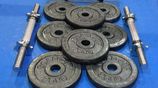 Brand New Dumbbell 20Kg Set Weight Plate Barbell 10/12/16/20/30/40/50Kg