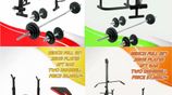 Brand New Dumbbell Bench Home Gym Weight Plate Set 10/15/20/30/40/50Kg