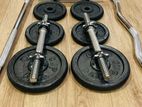 Setting Plating Brand New Dumbbell 50Kg Weight Plate Set for Sale in Malabe | ikman