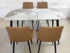 brand new granite dining table with chairs