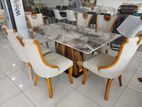 Brand New Granite Dining Table with Chairs