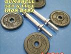 Brand New Iron 10Kg Dumbbell Set Weight Plates