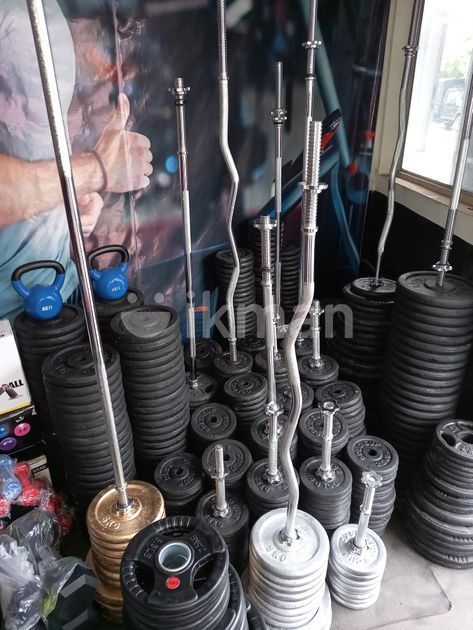 Gym weight plates online olx