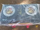 Kawashi HWGC86 Glass Top 2 Burner Gas Stove