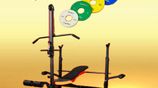 Brand New ලොකු Full Bench Set එකක් Dumbbell Weight Plate එක්ක