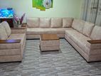 Brand New Luxury L-Shaped Sofa Set with Center Table
