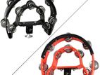 Mountable Black and Red Color Tambourine