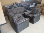 BRAND NEW OFFICE HOME SOFA TWO TONE SETS LEATHER 3+1+1