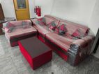 Brand New Red Sofa Set with Stool Pillow