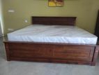 Brand New Teak 72x72 Box Bed With Arpico Spring Mettress 7 Inches