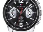 Brand New Tommy Hilfiger Mens Steel Black Dial Watch 1791472