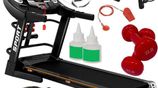 Brand New Treadmill with Vibration Belt and Twister /Dumbbells- A07