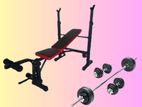 Brand New Weight Bench with Full Set/Weight set /Home Gym -2