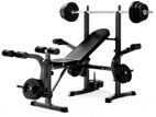 Brand New Weight Bench with Full Set/Weight set -N-23