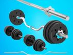 Brand New Weight Plate Dumbbel 10Kg Set Bench ✅ ඇතුලත පින්තුර 5ම බලන්න