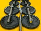 Brand New Weight Plate Dumbbell Set Bench Home Gym