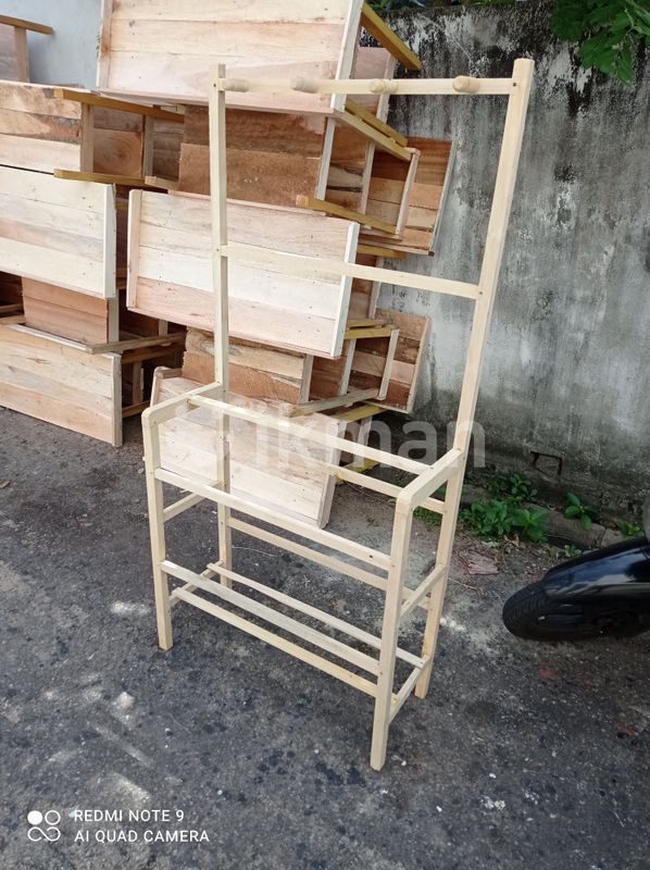 Brand New Wooden Cloth Racks 58*28 Inches for Sale Dehiwala ikman