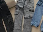 Branded Cargo Jogger Denim