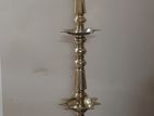 Brass coconut oil lamp Height 5' 6"