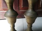 Antique Brass Flower Vases