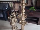 Brass Oil Lamp Set