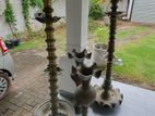 Brass Oil Lamps and Vases - Antique