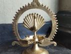 Brass Peacock Lamp