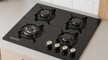 Bravuz 4 Burner Black Glass Top Cooker