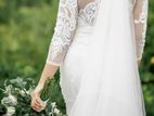 Bridal Dress - pearl white color