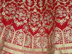 Bridal Red Velvet Wedding Lehenga