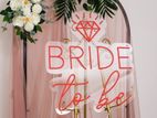 Bride-to-Be celebration party with LED neon signs