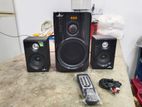 Bright Speakers Set with Fm Radio