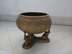 Bronze Three Elephants Bowl