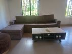 Brown Colour L Shape Sofa Set