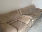 Brown Three /One Seater Sofa Set