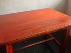 Brown Vanished Teak Table