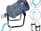 Bucket Storage Rack & Tap Set - Drinking Water Bottle Stand