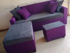 Budget Fabric Sofa Set .