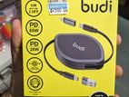 Budi 4 in 1 Charge / Sync 1m Retractable Cable 65W 20W