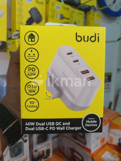 Budi Dual Usb Qc Usb C Pd W Charger Ac Tquw In Rajagiriya Ikman